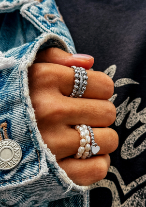 Каблучка фіаніт Срібло 925° (родій) 000491