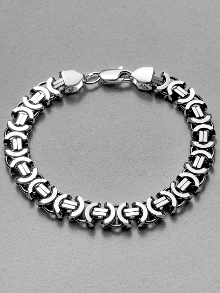 Браслет без вставок Срібло 925° (оксидоване) чс20713