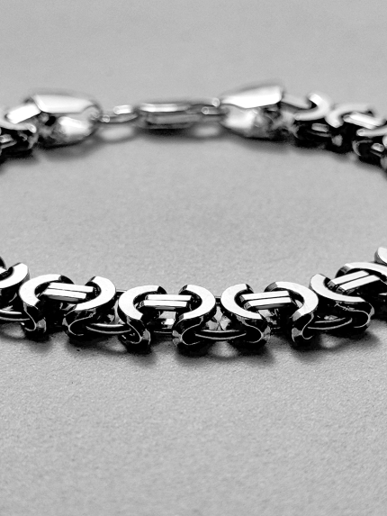 Браслет без вставок Срібло 925° (оксидоване) чс20713