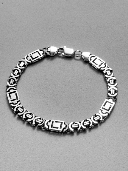 Браслет без вставок Срібло 925° (оксидоване) чс21705