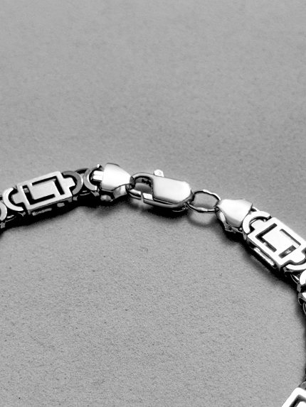 Браслет без вставок Срібло 925° (оксидоване) чс21705