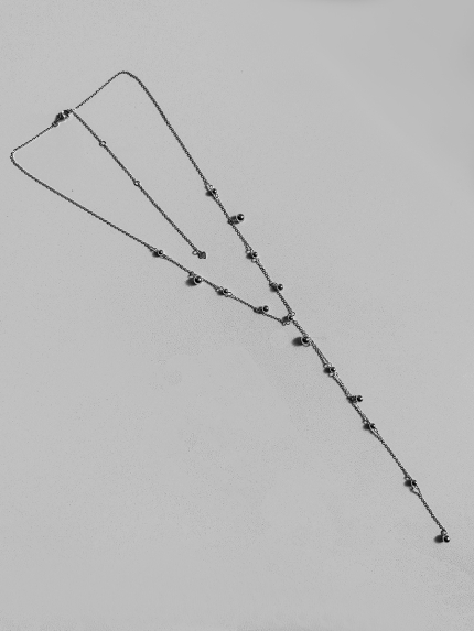 Кольє без вставок Срібло 925° (родій) 978491