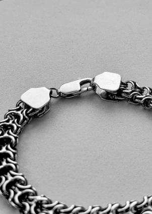 Браслет без вставок Срібло 925° (оксидоване) 978493