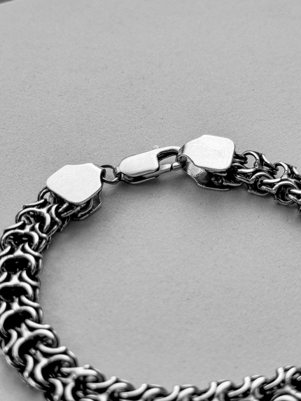 Браслет без вставок Срібло 925° (оксидоване) 978493