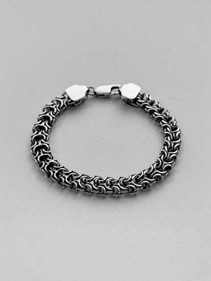 Браслет без вставок Срібло 925° (оксидоване) 978493