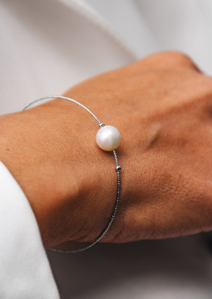 Браслет перлина Срібло 925° (родій) 978494