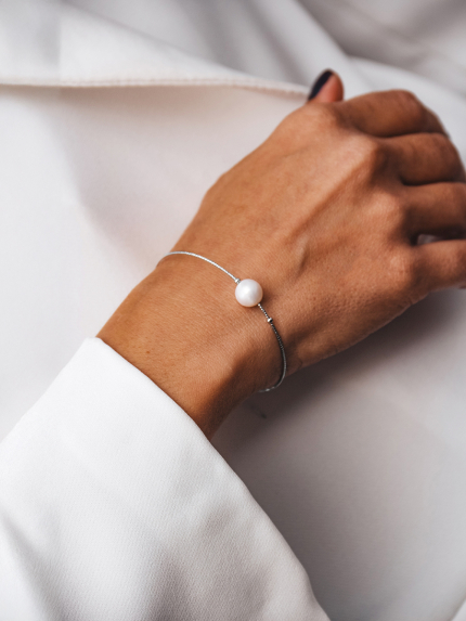 Pearl bracelet Silver 925° (rhodium) 978494
