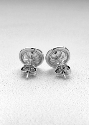 Сережки перлина Срібло 925° (родій) 978496