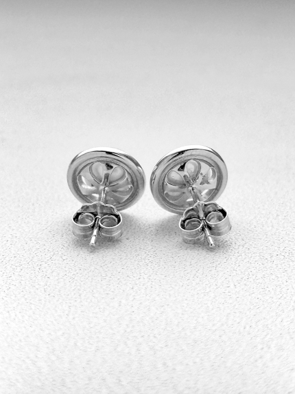 Сережки перлина Срібло 925° (родій) 978496