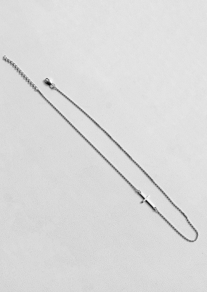 Кольє без вставок Срібло 925° (родій) 86083