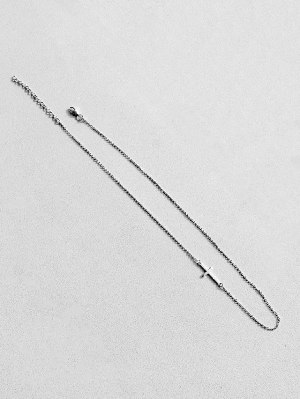 Кольє без вставок Срібло 925° (родій) 86083