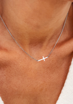 Кольє без вставок Срібло 925° (родій) 86083