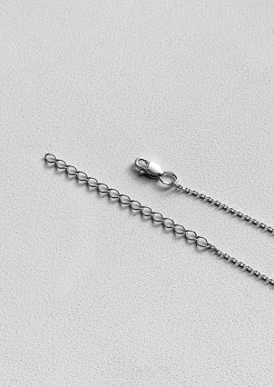 Кольє без вставок Срібло 925° (родій) 86083