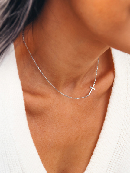 Кольє без вставок Срібло 925° (родій) 86083