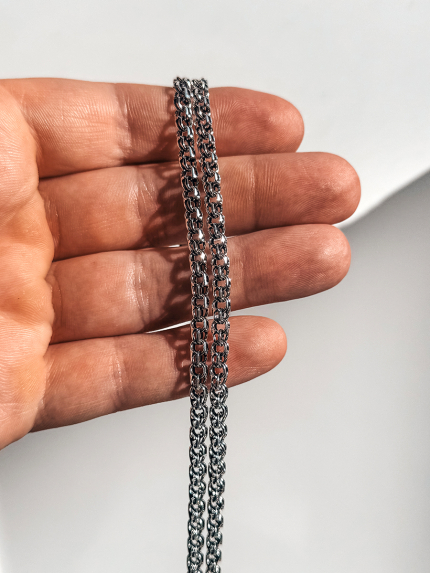 Ланцюг Срібло 925° (оксидоване) 101042