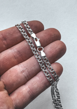 Ланцюг Срібло 925° (оксидоване) 101055
