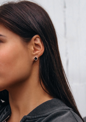 Сережки онікс Срібло 925° золото 375° 978500