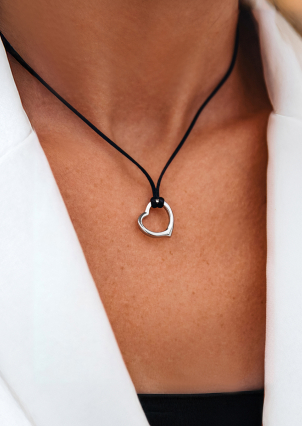 Кольє без вставок Срібло 925° (родій) кл929