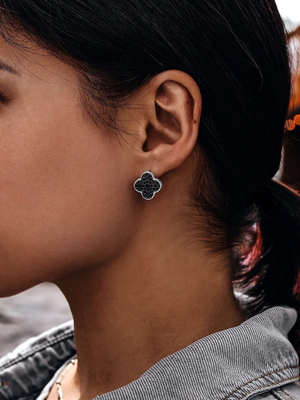 Сережки фіаніт Срібло 925° (родій) ск2фо2001