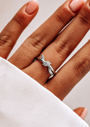 Каблучка Фіаніт (5А) Срібло 925° (родій) 5241407