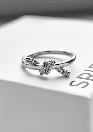 Каблучка Фіаніт (5А) Срібло 925° (родій) 5241407