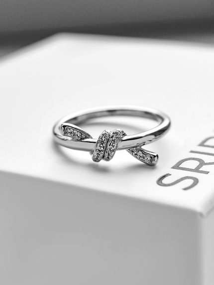 Каблучка Фіаніт (5А) Срібло 925° (родій) 5241407